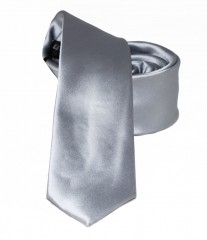 NM Slim Krawatte - Silber Unifarbige Krawatten